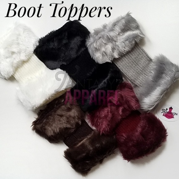 Super cute faux fur boot toppers - Picture 2 of 2